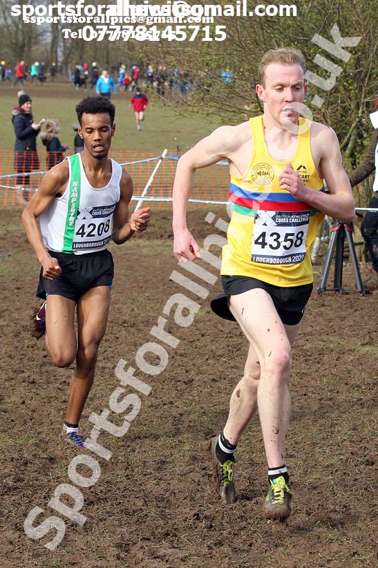 Senior men, 2020 British Athletics Inter Counties Cross Country Champs., Prestwold Hall, Loughborough. Photo: David T. Hewitson/Sports for All Pics
